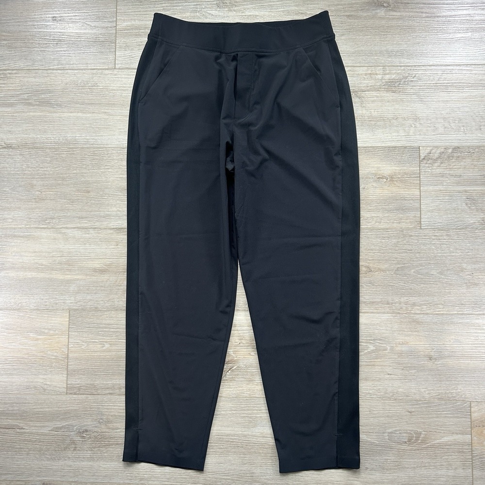 Athleta Women's Size 12 Black Brooklyn Ankle Pant Stretch Tapered Leg